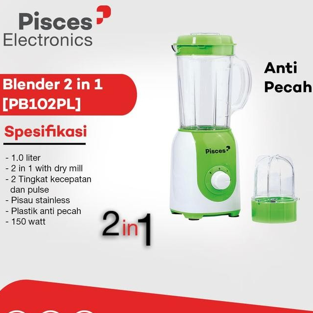 Cosmoos National - Pisces Blender Plastik 1 Liter Pb102Pl