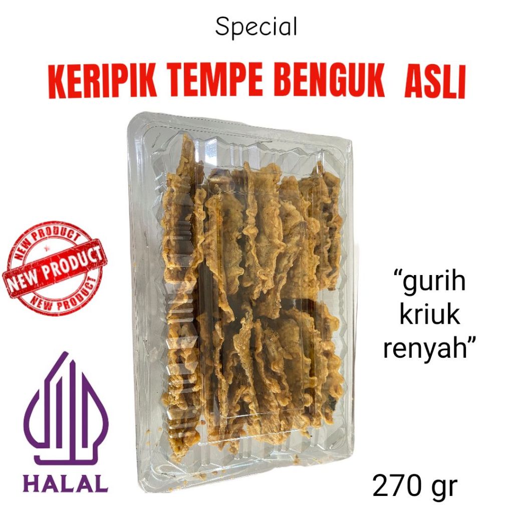 

Keripik Tempe Benguk Asli, Halal, Gurih Renyah, Camilan Keripik Benguk