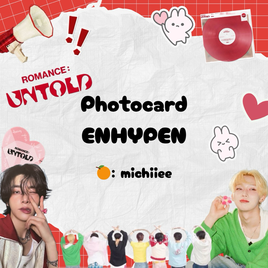 PHOTOCARD OFFICIAL ENHYPEN + ALBUM ONLY ENHYPEN