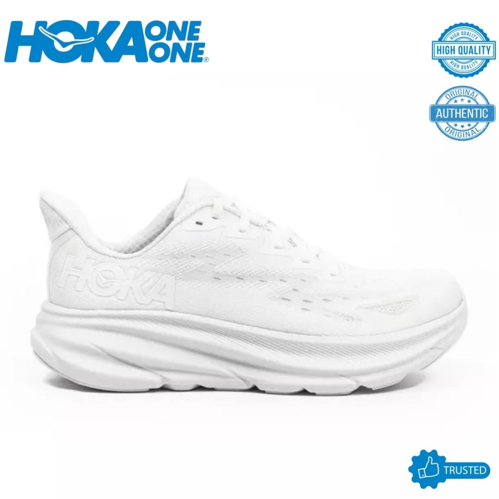 SEPATU HOKA CLIFTON 9 WHITE