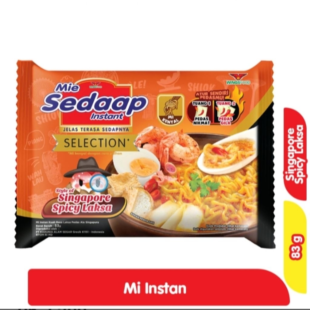 

Sedaap Mie Instan Selection Singapore Spicy Laksa 83 g