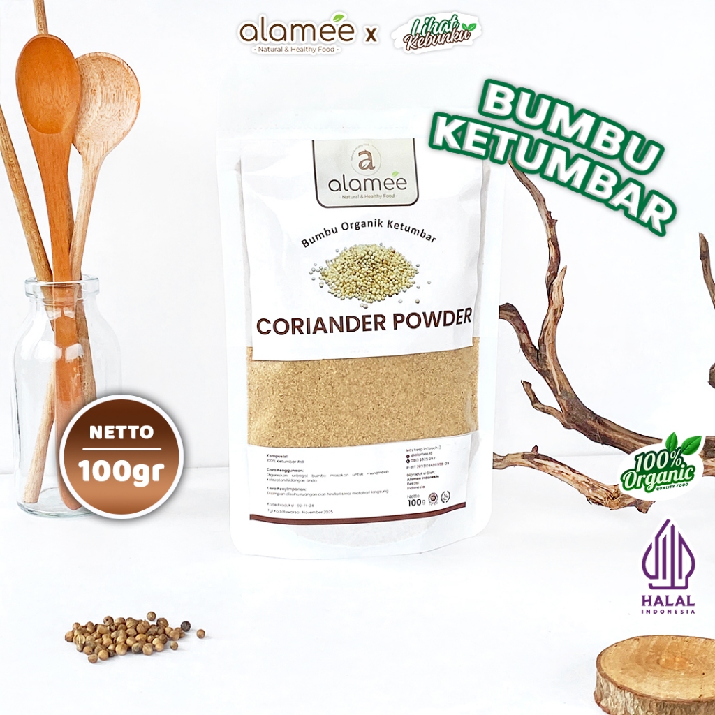 

ALAMEE Ketumbar Bubuk Organik Bumbu Dapur Instan Coriander Powder Murni Asli 100gr LIHAT KEBUNKU