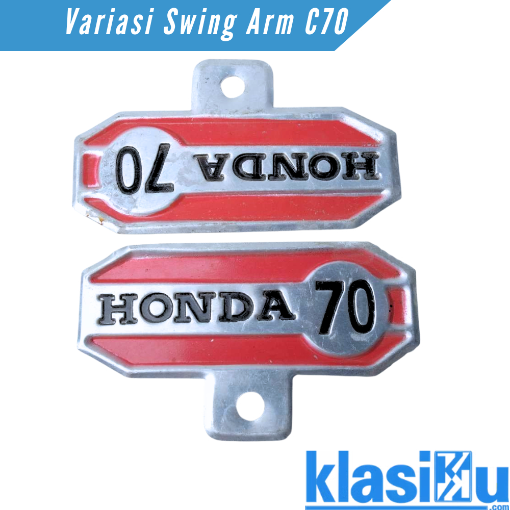 Emblem  Pemanis Swing Arm SwingArem Honda C70 C70 C70PISPOT