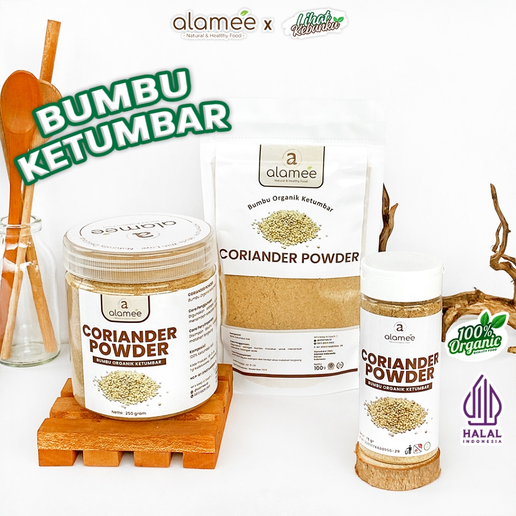 

ALAMEE Ketumbar Bubuk Organik Bumbu Dapur Instan Coriander Powder Murni Asli LIHAT KEBUNKU