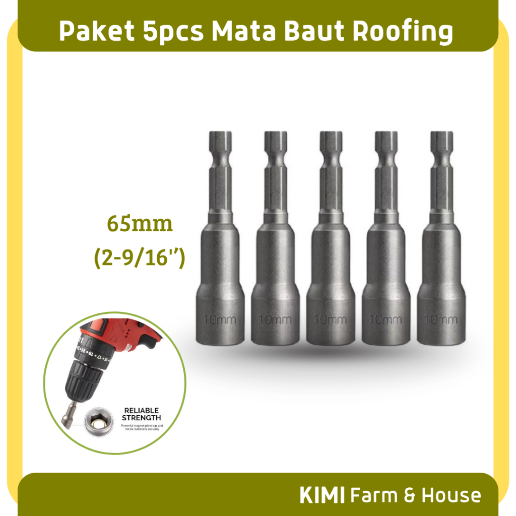 New Power Nut Mata Bor Roofing 5pcs Mata Bor Roofing Magnet Termurah