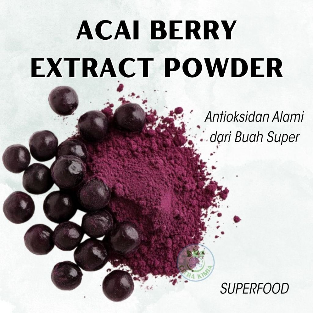 

Super Food Antioksidan Alami Acai Berry 25gr - Freeze Dried Acai Powder - Organic Acai Berry Powder Food Grade
