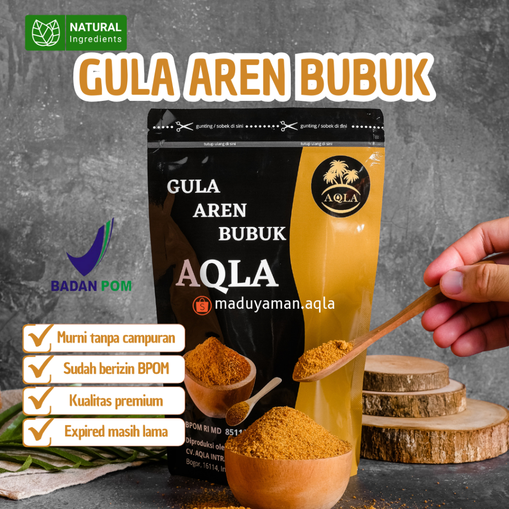 

Gula Aren Bubuk BPOM High Quality Gula Aren 250gr Gula Aren 500gr Palm Sugar Powder Gula Aren Granule Gula Aren Asli Gula Aren Semut Gula Aren AQLA