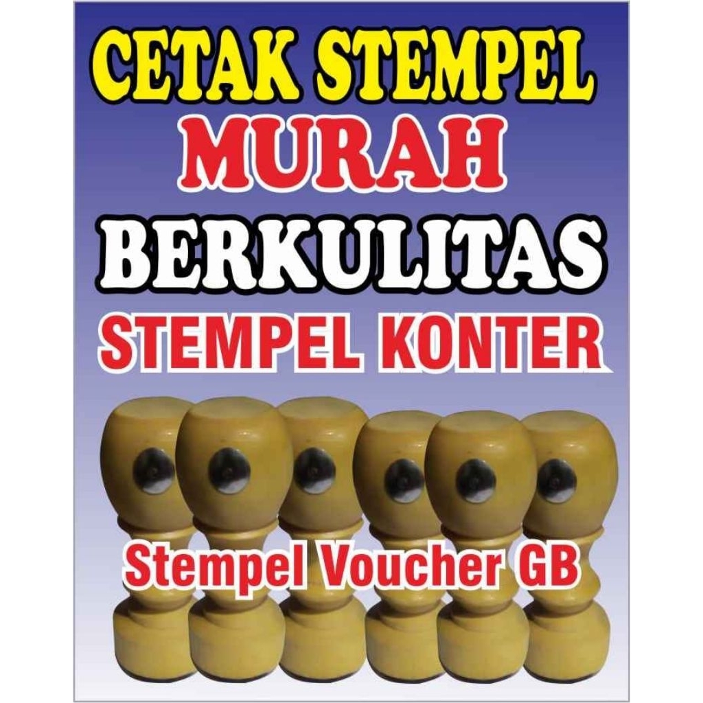 

stempel kayu voucher gb bulat stempe kayu karet flash otimatis sudah terisi tinta siap pakai