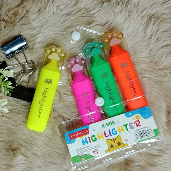 

ONE SET HIGLIGHTER XINTONGBO X-806 ISI 4 PCS [2001842]