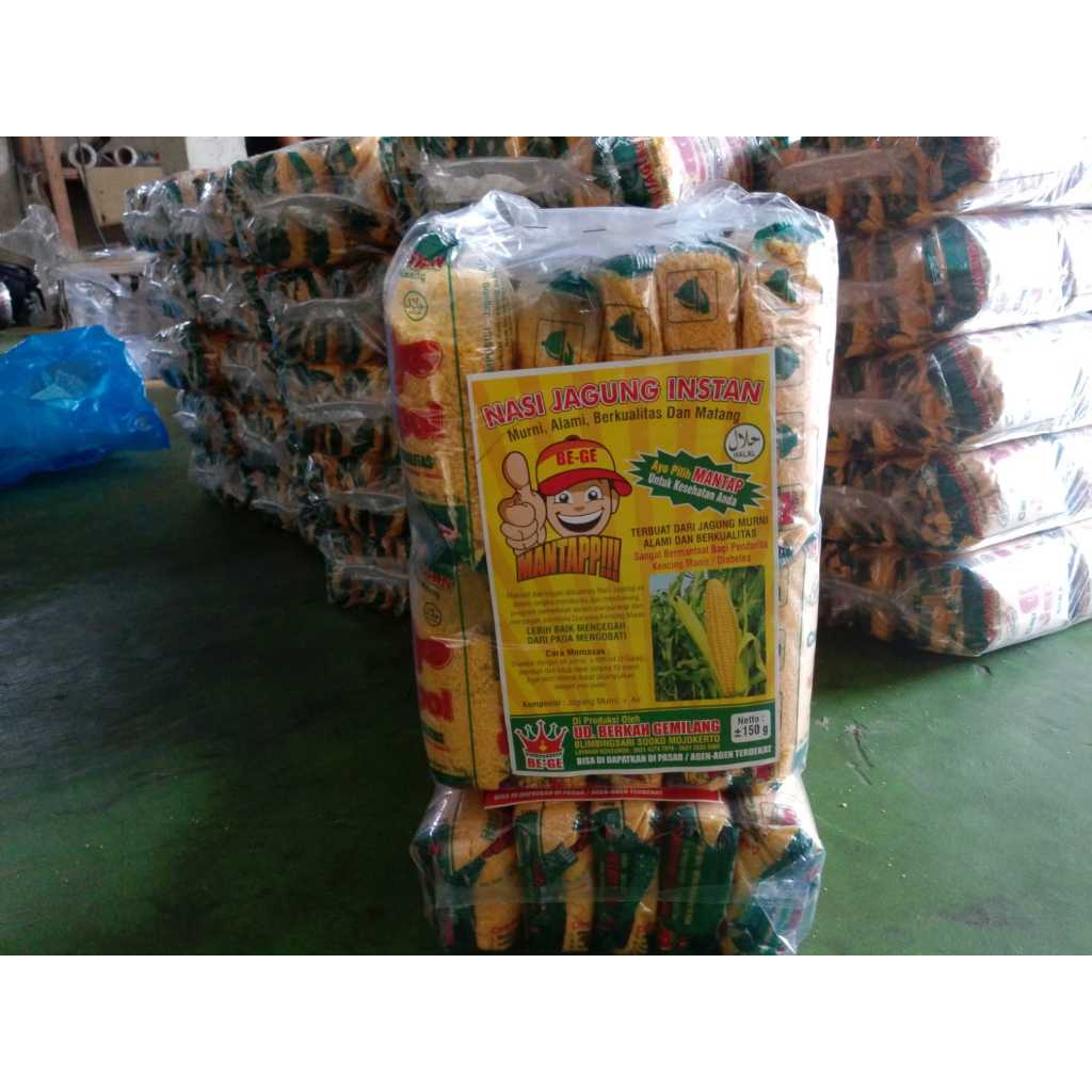

Nasi Jagung Instan Mencegah Diabetes Koleterol dan Asam Urat Kemasan 150gr 10pcs