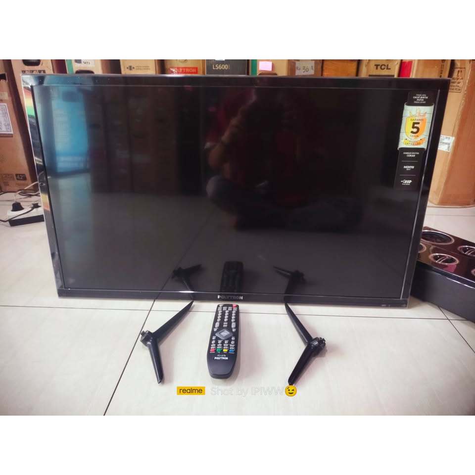 [+FREE PACKING KAYU ] Led polytron 32 Inch Analog TV Kondisi normal siap pakai
