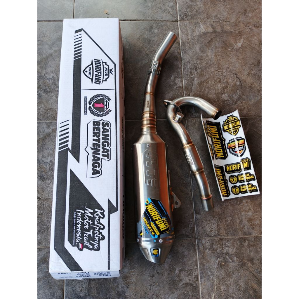 KNALPOT NORIFUMI ROCKET 4 KOMPETISI WR 155 ORIGINAL NORIFUMI RACING