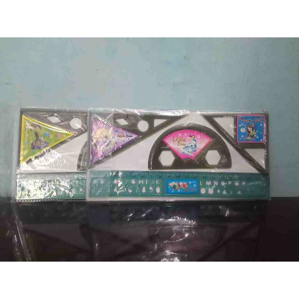 

One Set Penggaris Lengkap Murah Berwarna