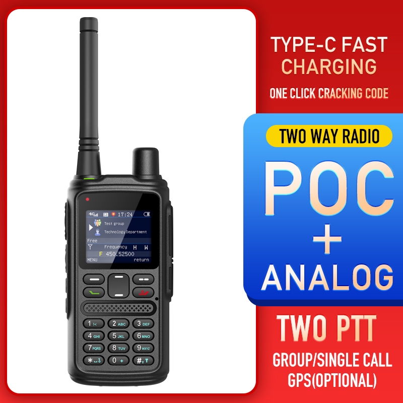 HT POC Hybrid With Analog Uhf Premium Walkie Talkie POC Global PERMAENEN SERVER GLOBAL