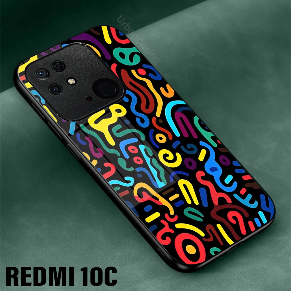 Case Redmi 10C Casing Redmi 10C Urban Casing [Doodle M23] Case Glossy Case Aesthetic Custom Case Ani