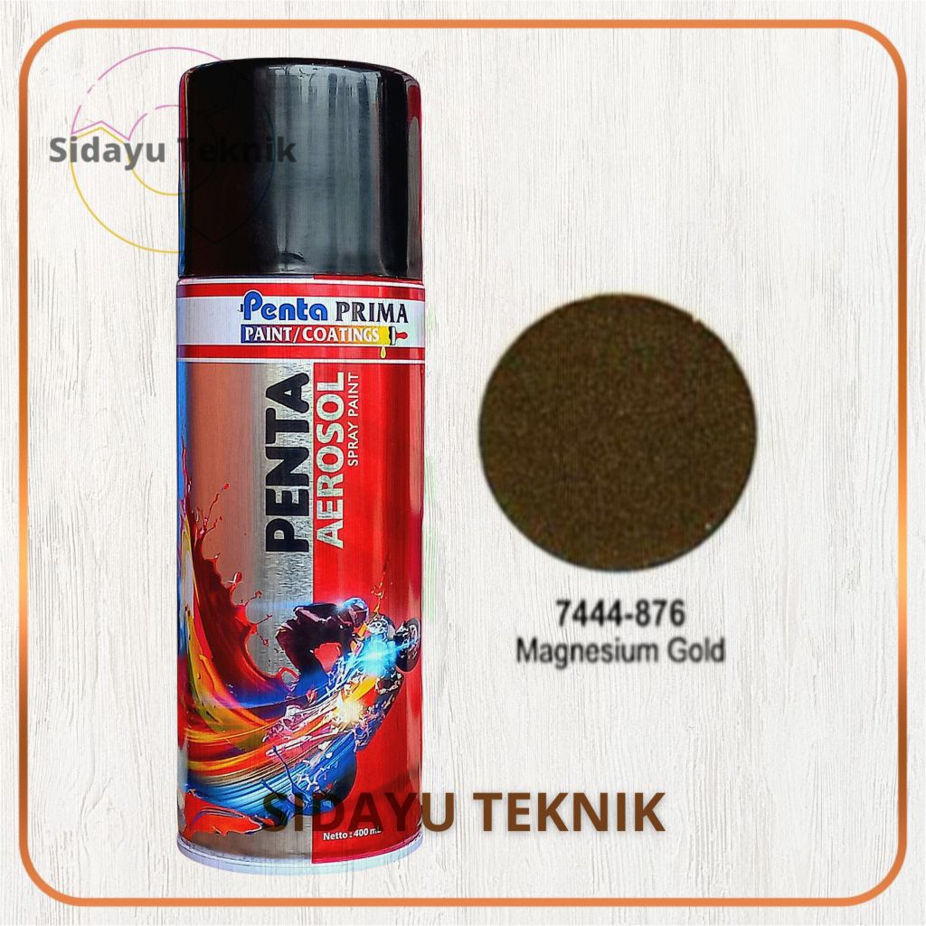 Cat Pilox Penta Aerosol Spray Paint Magnesium Gold 876 400ml