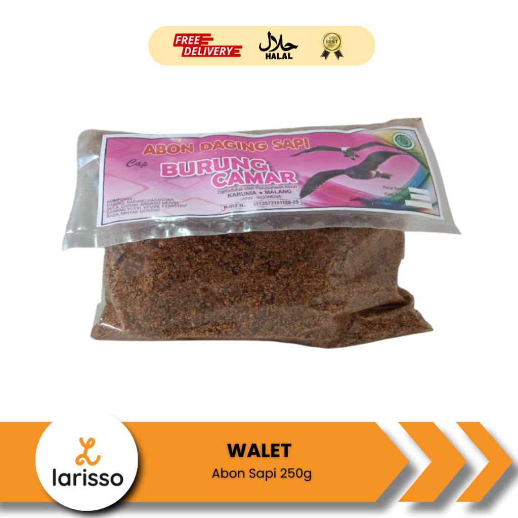 

Walet Abon Sapi 250g - Abon Walet/Abon Daging Sapi