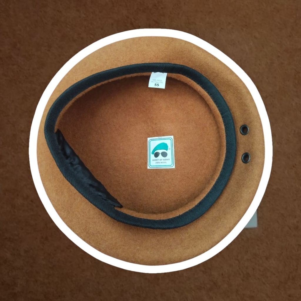 TOPI BARET / KACAMATA / TNI AD HIGH QUALITY BARET COKLAT,HIJAU TERANG,HIJAU TUA