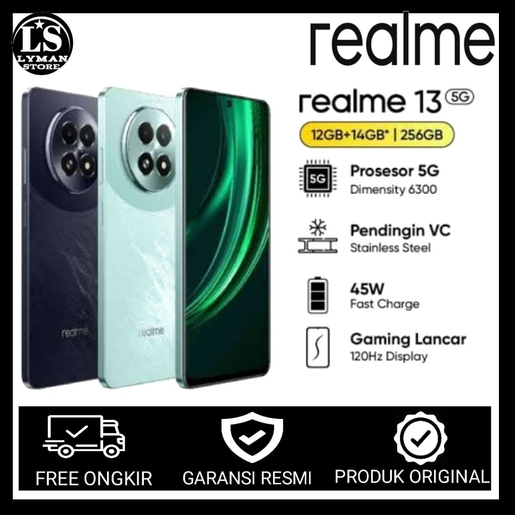 Realme 13 5G 12/256Gb Garansi Resmi Realme 100% Original