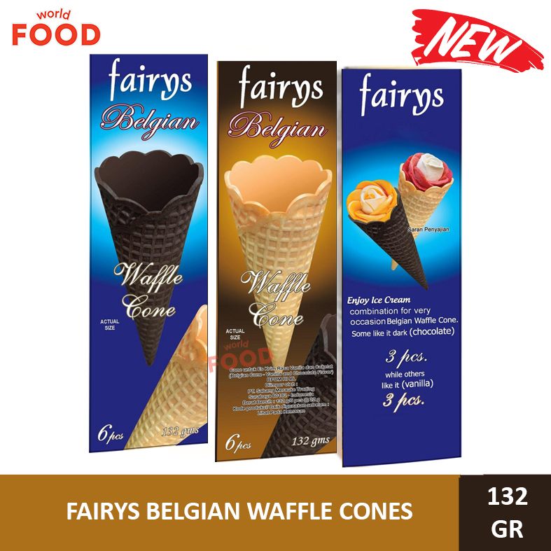 

FAIRYS BELGIAN WAFFLE CONES -6 CONES 132GR-