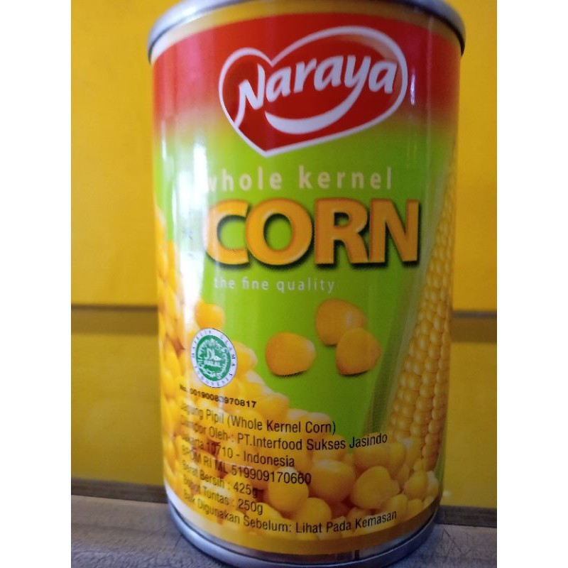 

[oddsolshop] pekanbaru/Naraya Whole Kernel Corn 425GR / Jagung Kaleng