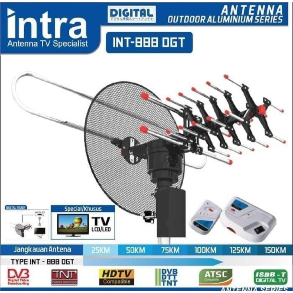 Antena Remote Intra INT-888 DGT antena digital intra