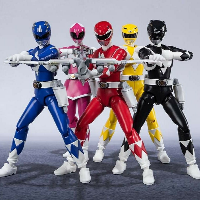 Bandai Shodo Mighty Morphin Power Rangers Mmpr Zyuranger Sho-Do Set 6