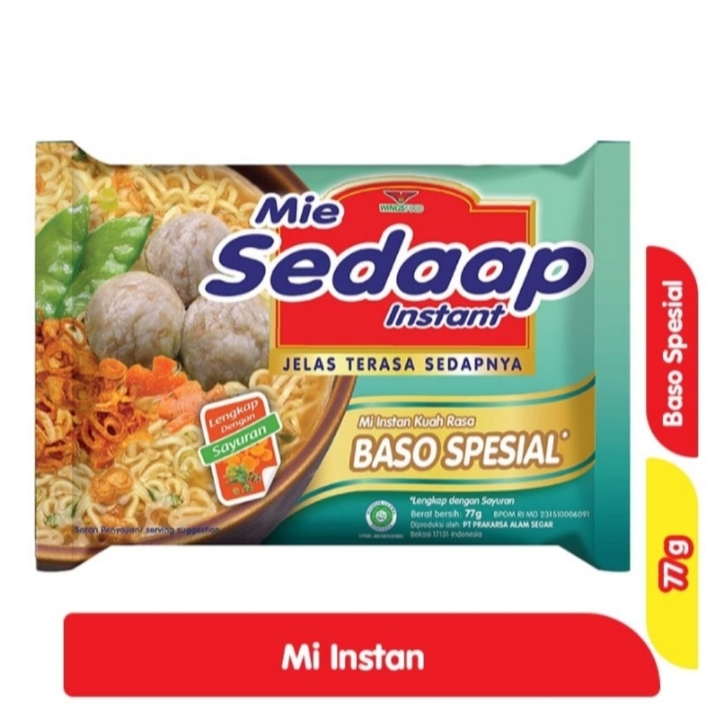 

Mie Sedaap Mie Baso Spesial 77 g