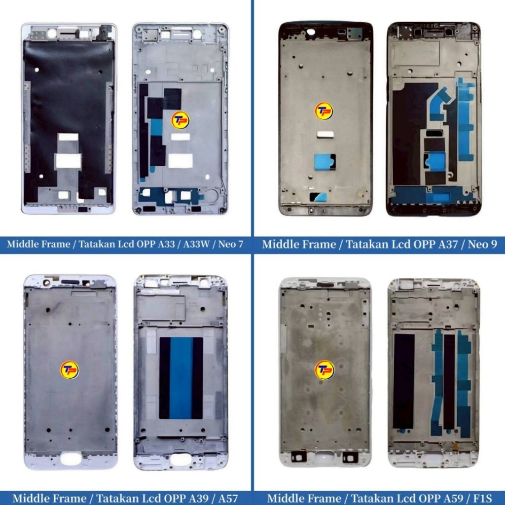 Middle Frame - Tatakan Lcd Oppo A33 - A33W - Neo 7 - A37 - Neo 9 - A39 - A57 - A59 - F1S