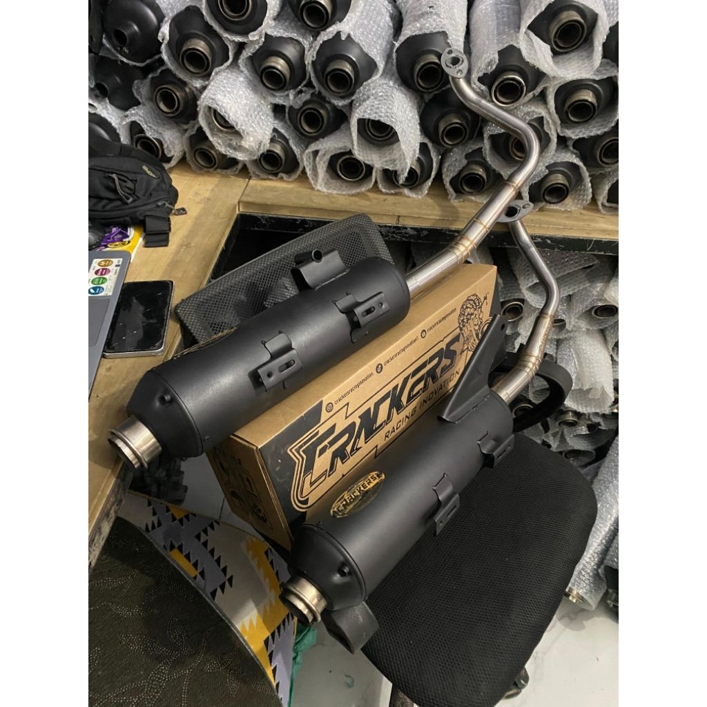 Knalpot Standar Racing Kinochi Original Crackers Racing Mio, Beat Fi, Beat New, Vario 125/150 Led Ne