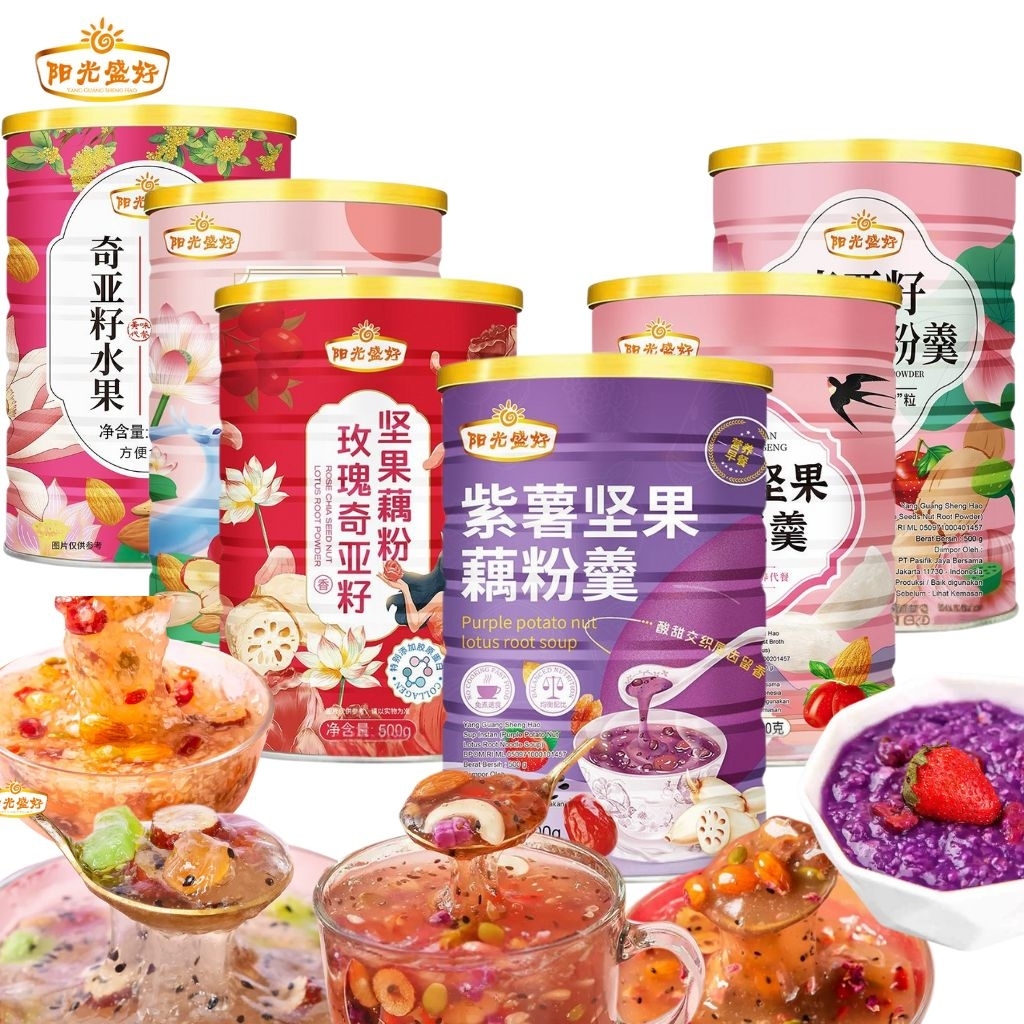 

[HALAL] YANG GUANG SHEN HAO Oufen Lotus Root Powder Bubuk Akar Teratai Original BPOM RI Makanan Diet Sehat
