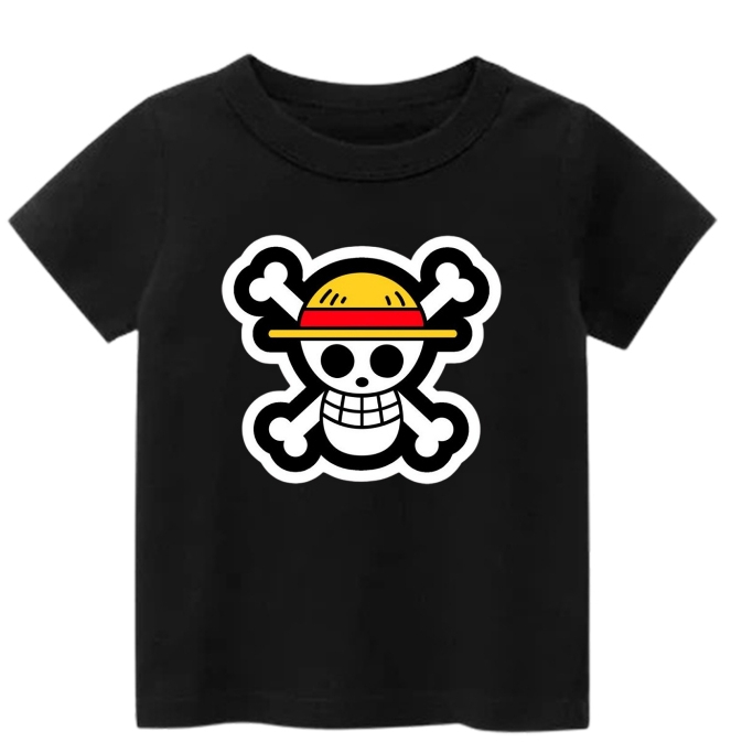 Kaos Anak One Piece Jolly Roger -Atasan Jolly Roger ANak ANak - Baju Bendera OnePiece