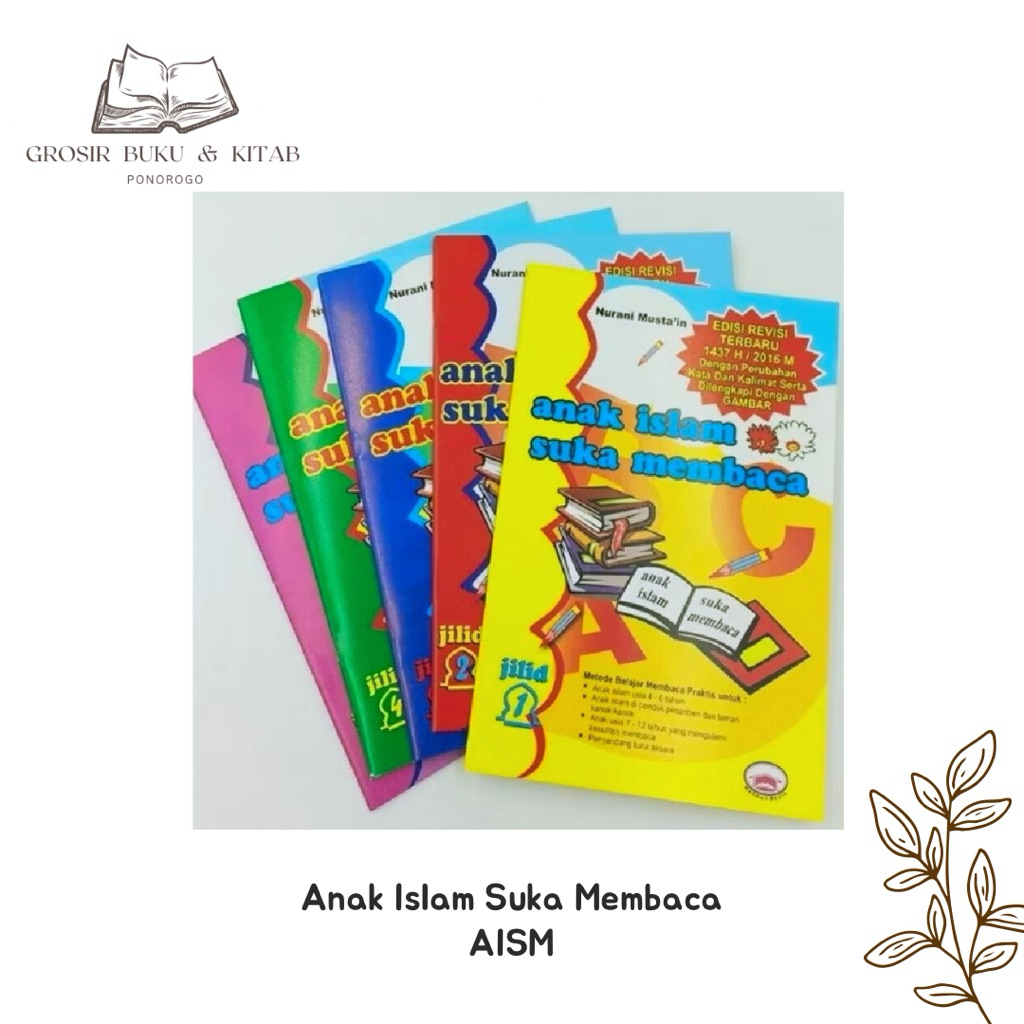 Anak Islam Suka Membaca jilid 1-5 || AISM || Buku TK || Latihan Baca Anak TK