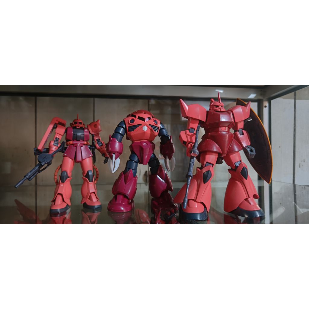 (Bandai) Hg zaku ll char revive, hg zgok char, hg gelgoog char, rakit
