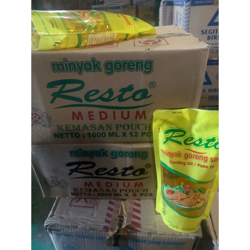 

Minyak Goreng Resto exp 2027 1 Dus 12 pcs x 1 liter / 2 liter (isi 6)
