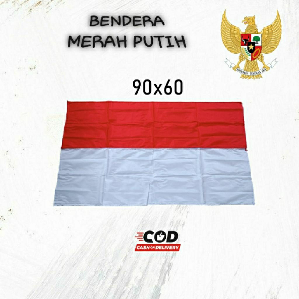 Bendera merah putih kain peles
