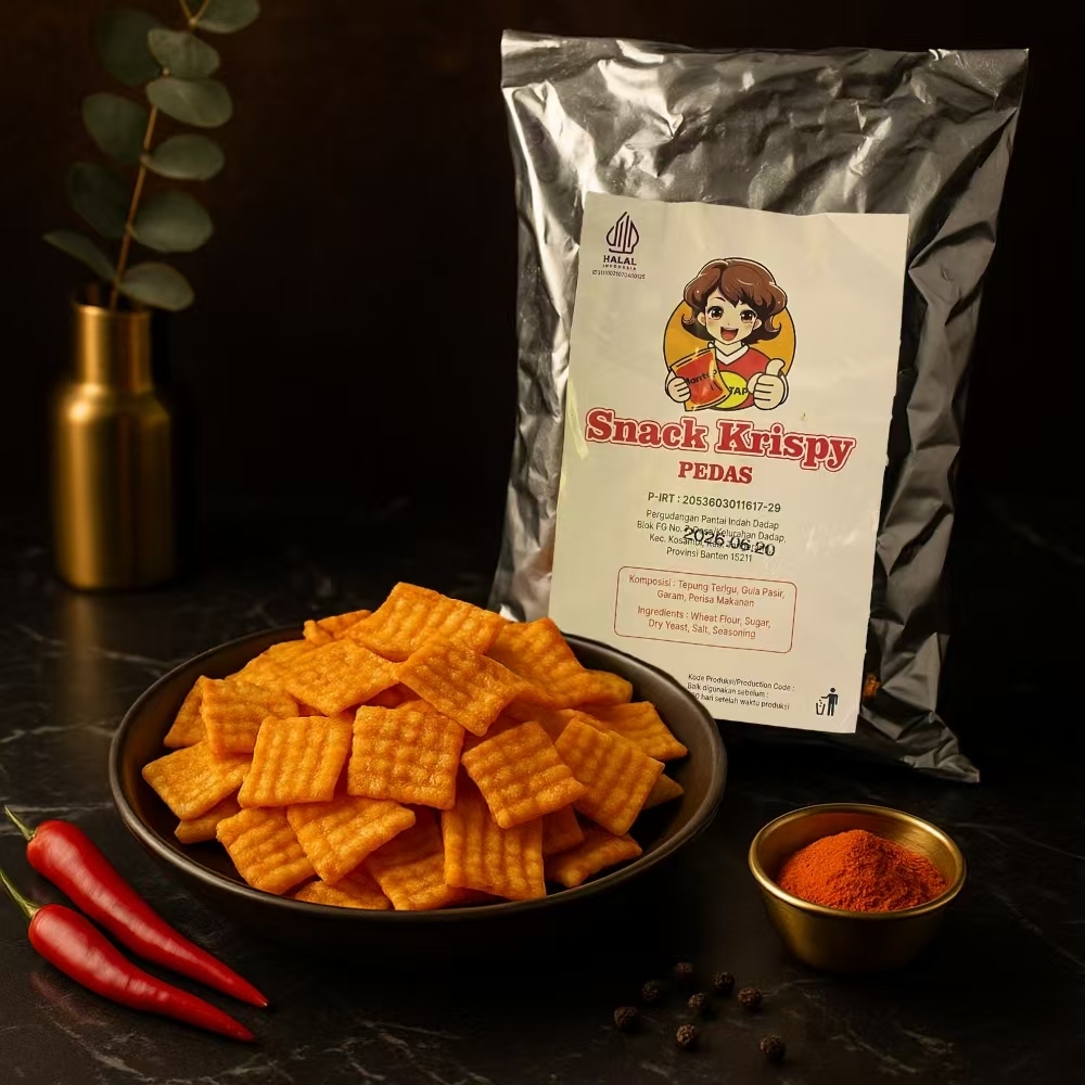 

Kerupuk Beras Krispi, Cemilan Pecinta Kuliner untuk Mengganjal Lapar dan Mengganjal Rasa Lapar, Cemilan Pedas untuk Dinikmati Selebriti Internet Saat Bekerja dan Nonton Sinetron, Berat Bersih 500gr per Kemasan