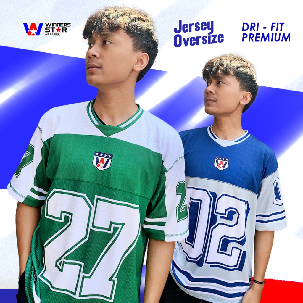 Neverland- Kaos Oversize Jersey Pria Wanita