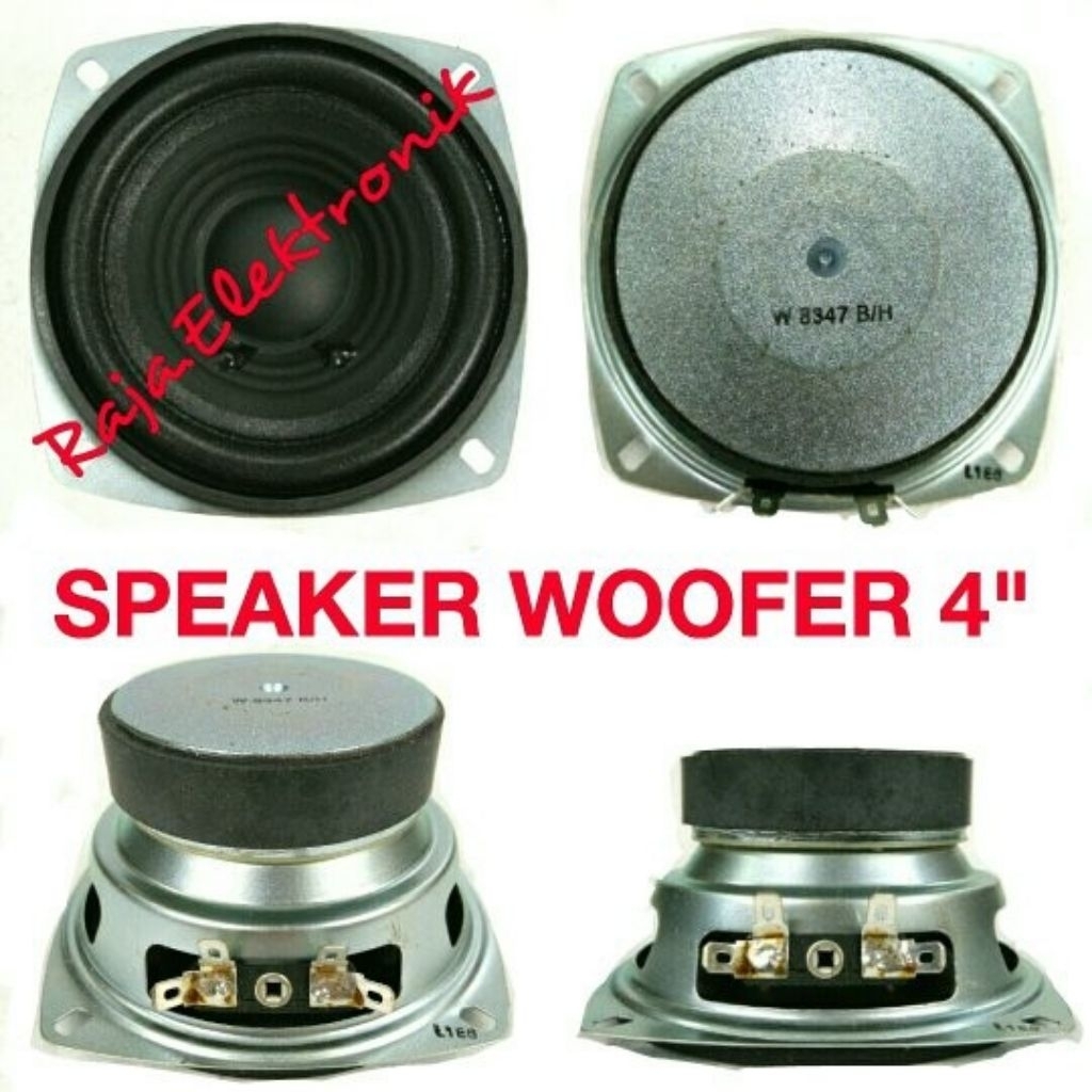 PRESTIGE 8347 BH woofer speaker 4 inch ACR CURVE speker 4" spiker 4" speaker 4in audio subwoofer