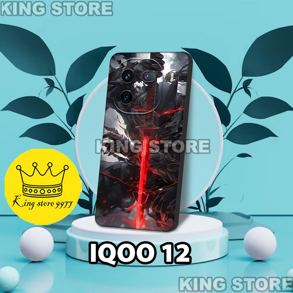 (KS13) Softcase karet untuk hp IQOO 12/Motif Robot/casing IQOO 12/case IQOO 12 2025/silikon IQOO 12/