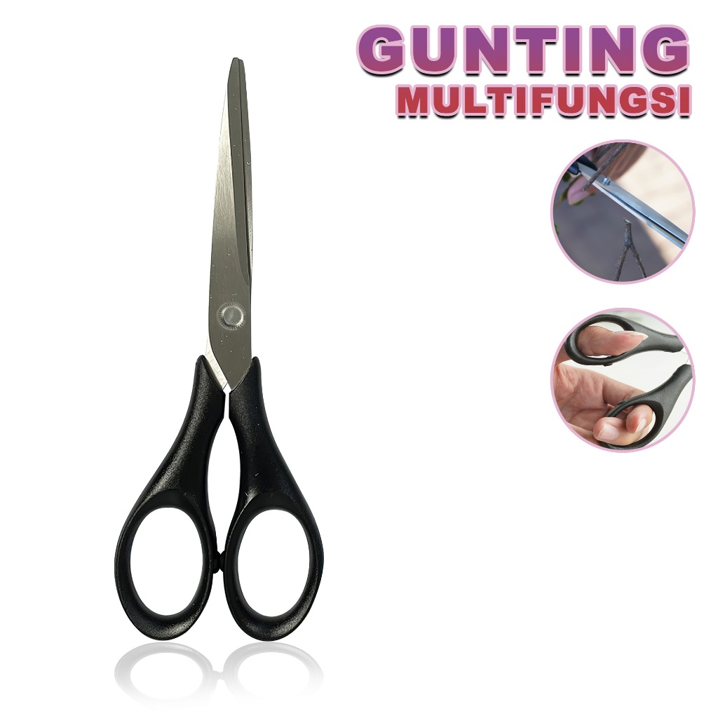 

Gunting Tajam Serbaguna 18.5 cm – Pegangan Nyaman, untuk Kantor & Rumah GJ-071408