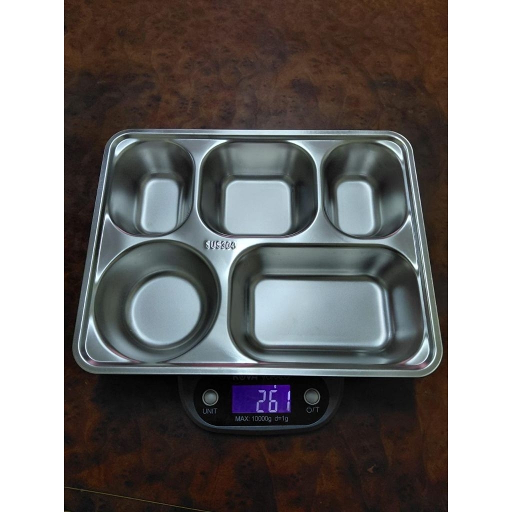 Ompreng/ food tray nampan T6 stainless 304