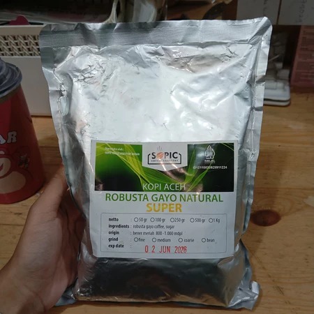 

Kopi Aceh Robusta Gayo Natural Super 500 gr