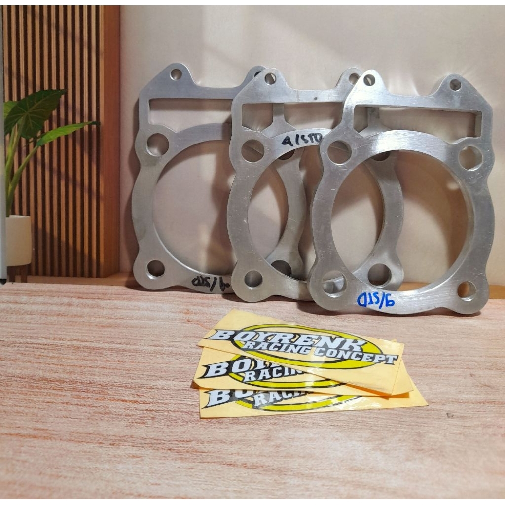 PACKING BLOK GANJEL BLOK PACKING STROKE SCORPIO1mm-10mm ALMINI - BOYRENK RACING