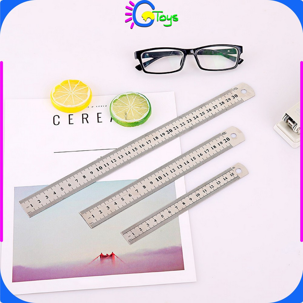 

EC CR-A107 Penggaris Besi 30CM Stainless Steel Ruler / Penggaris Serbaguna Perlengkapan Sekolah / Mistar Besi Alat Ukur Multifungsi