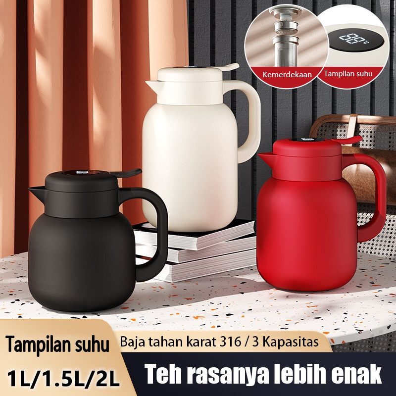 Termos Teko Temperature Digital Milk Jug Water Coffee Pot Thermos Teko Air Panas / Termos Air Panas