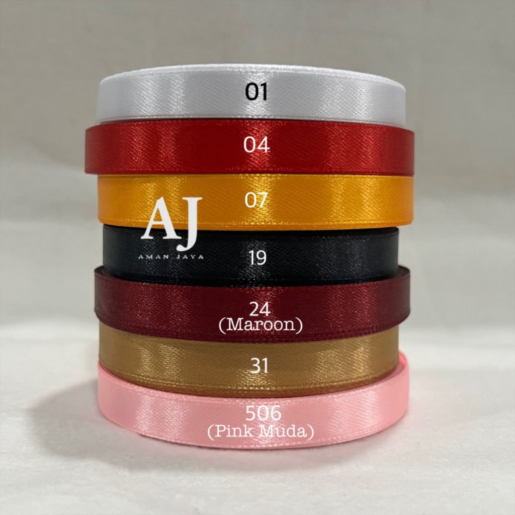 

Pita Satin 3/8 Inch / Pita Saten 1 cm (20 YARD)