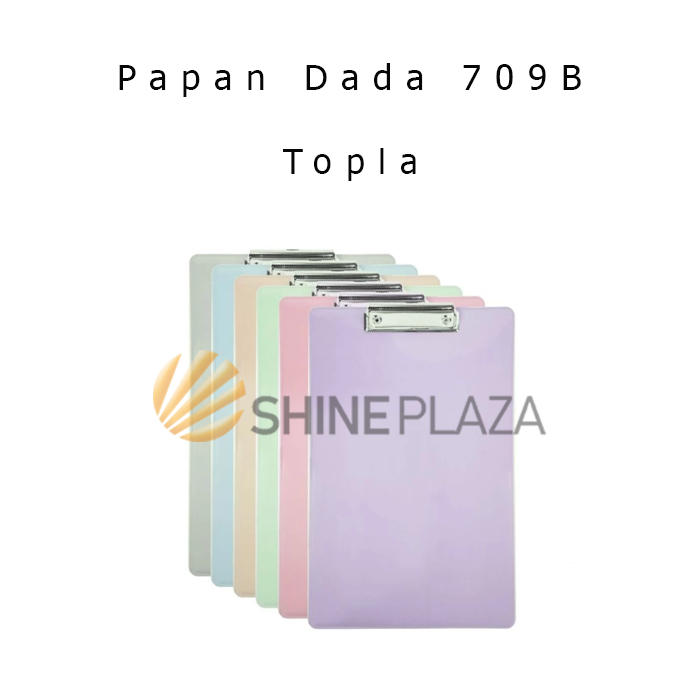 

Papan Jalan Dada Ujian Plastik Lentur Pastel Color F4 - Plastic Clipboard Folio Clip Board