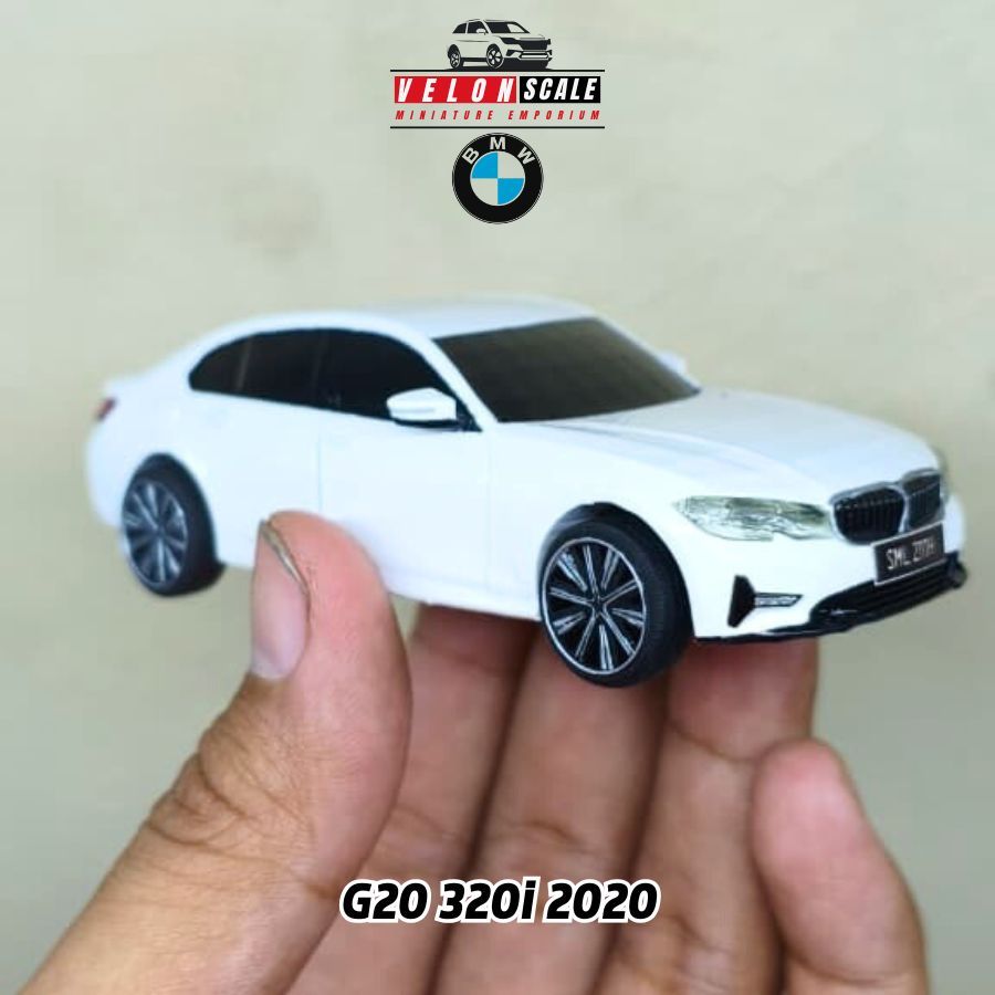 Diecast Mobil BMW tipe G20 320i 2020 Skala1:43 Bisa Full Custom + Plat