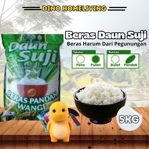 

Beras Daun Suji Premium 5KG | Pulen Enak Dan Wangi